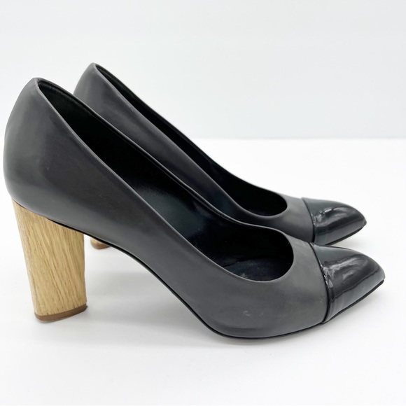 Yves Saint Laurent Wood Block Heels - Picture 3 of 10